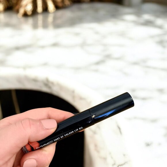 Mac Cosmetics Mac Lip Oil Shot of Color #899 Pocketful Of Sunshine Coral NWOB - Picture 6 of 6